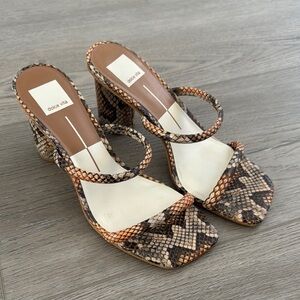 Dolce Vita Snake Print Women's Heels